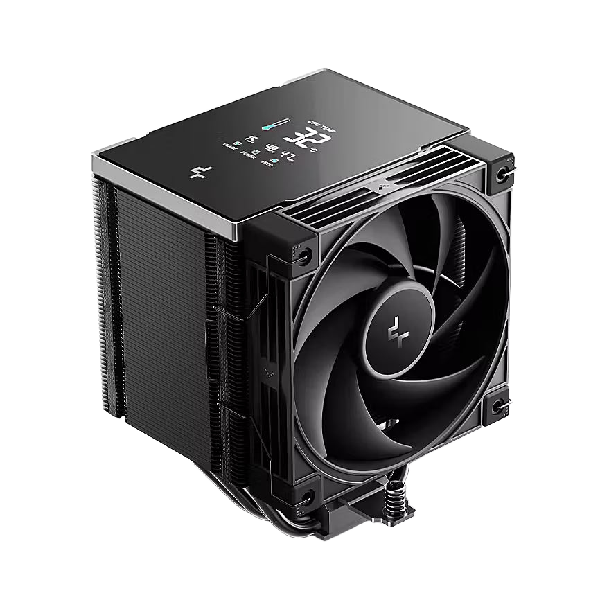DeepCool AK500 G2 DIGITAL NYX AI Dynamic Adjustment CPU Cooler, Digital Display, 5 Heat Pipes, 4-pin PWM, Intel LGA1851/1700/1200/115x, AMD AM5/AM4 [PC]