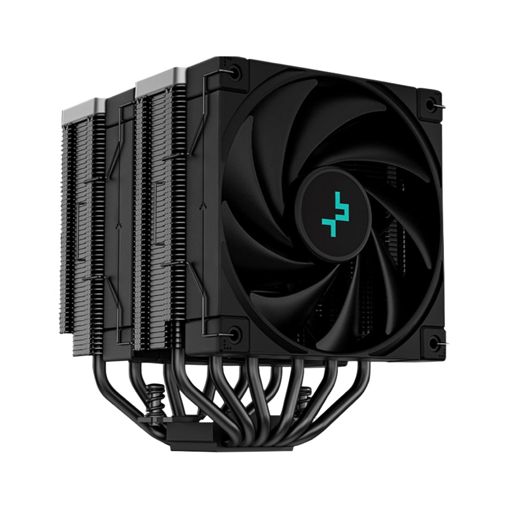 DeepCool AK620 Zero Dark High Performance CPU Cooler Dual-Tower Design, 2x120mm Fluid Dynamic Bearing Fans, 6 Copper Heat Pipes Intel LGA1700/AMD AM5 [PC]
