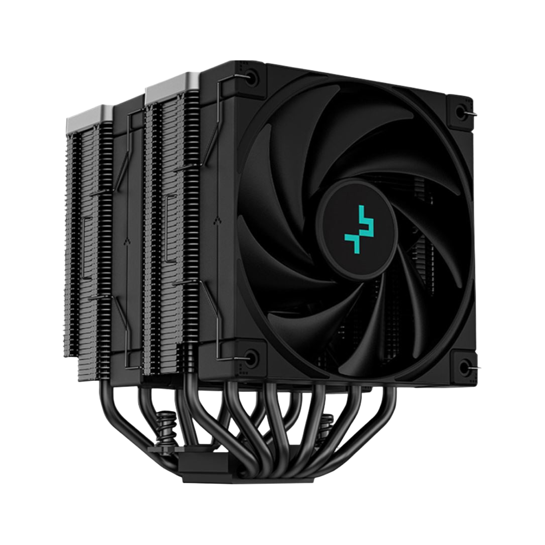 DeepCool AK620 Zero Dark High Performance CPU Cooler Dual-Tower Design, 2x120mm Fluid Dynamic Bearing Fans, 6 Copper Heat Pipes Intel LGA1700/AMD AM5 [PC]