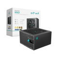 DeepCool PQ1200G power supply — transparent dark-mode product image