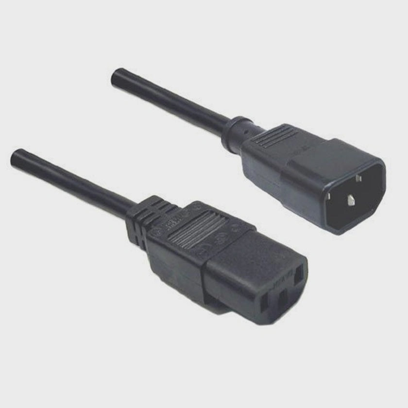 10A IEC C14 Male to IEC C13 Female Extension Cable [PC]