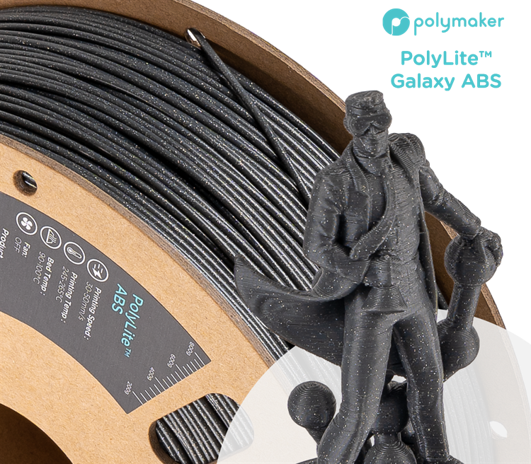 Polymaker PolyLite ABS Galaxy 1.75mm Filament 1kg
