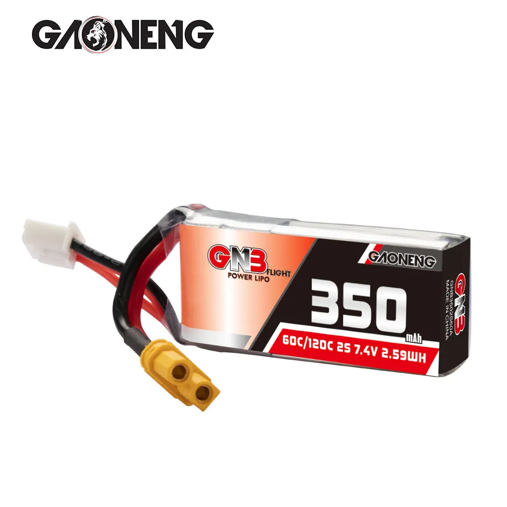 GAONENG GNB 2S 7.4V 350mAh 60C LiPo Battery XT30 [DG]