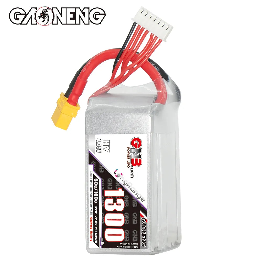 GAONENG GNB LiHV 6S 22.8V 1300mAh 50C XT60 LiPo Battery [DG]