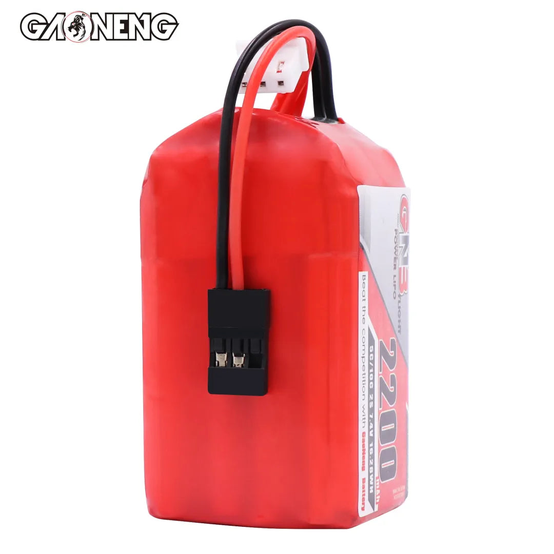 GAONENG GNB 2S 7.4V 2200mAh 5C LiPo Battery JR Plug for RX TX [DG]