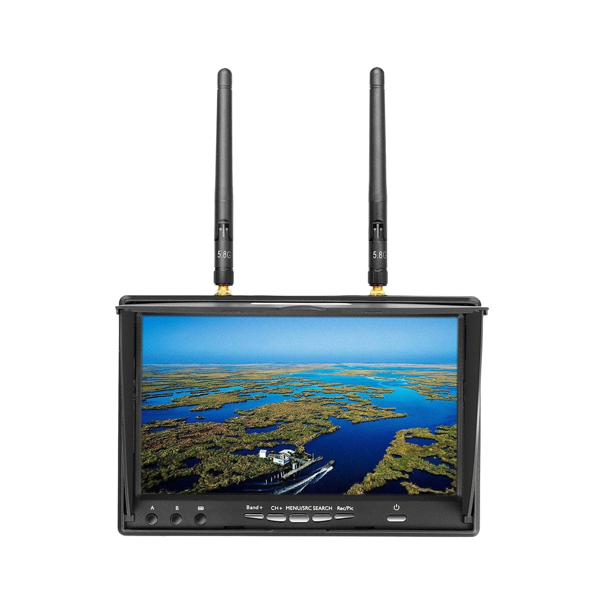 OEM LCD5802D 5.8G 40CH 7 Inch FPV Monitor With DVR [DG]