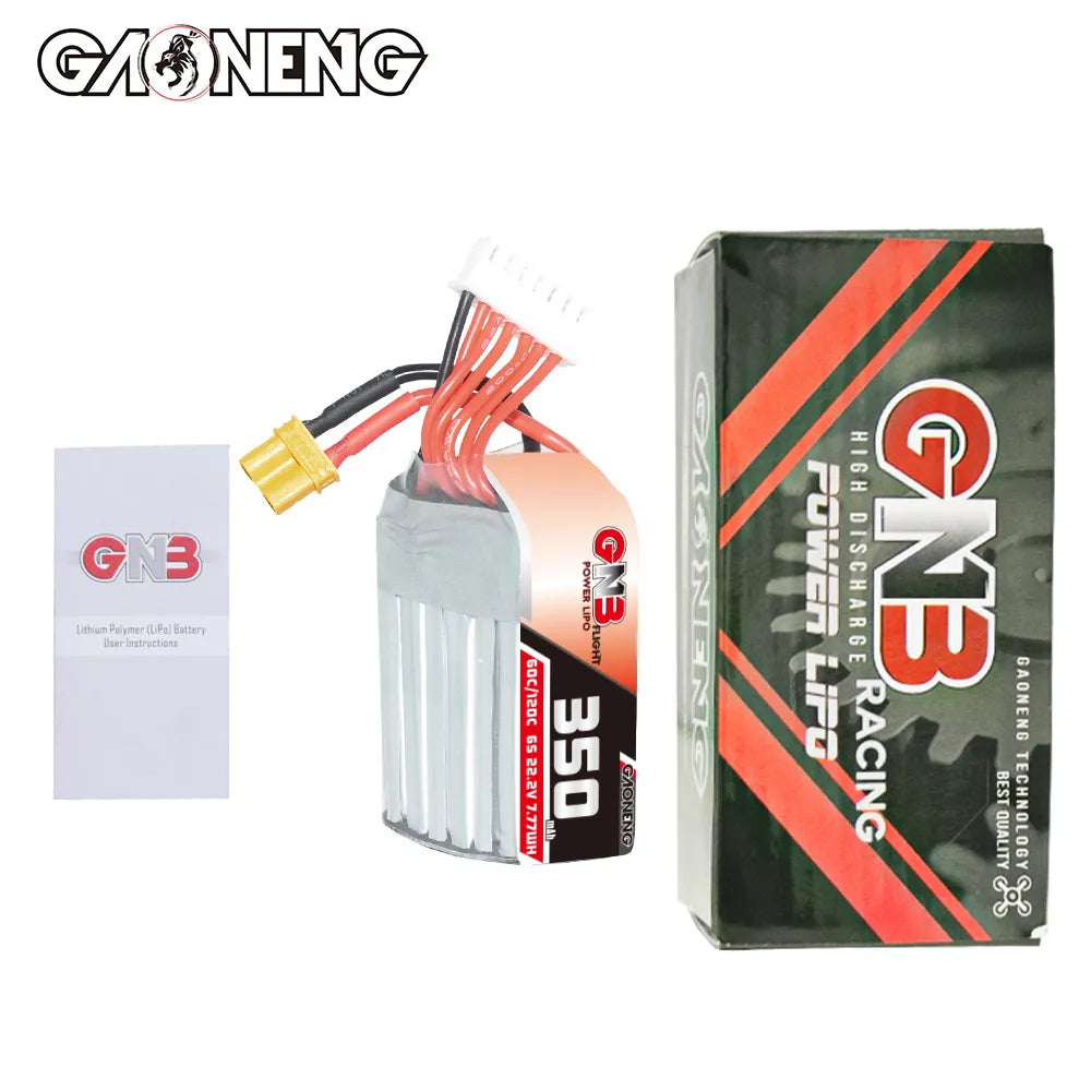 GAONENG GNB 6S 22.2V 350mAh 60C XT30 LiPo Battery [DG]