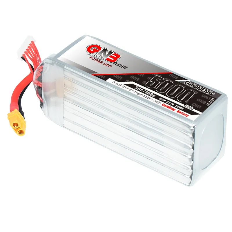 GAONENG GNB 6S 22.2V 5000mAh 50C LiPo Battery XT60 Suits TBS Mojito [DG]