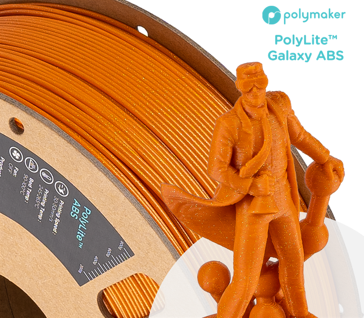 Polymaker PolyLite ABS Galaxy 1.75mm Filament 1kg