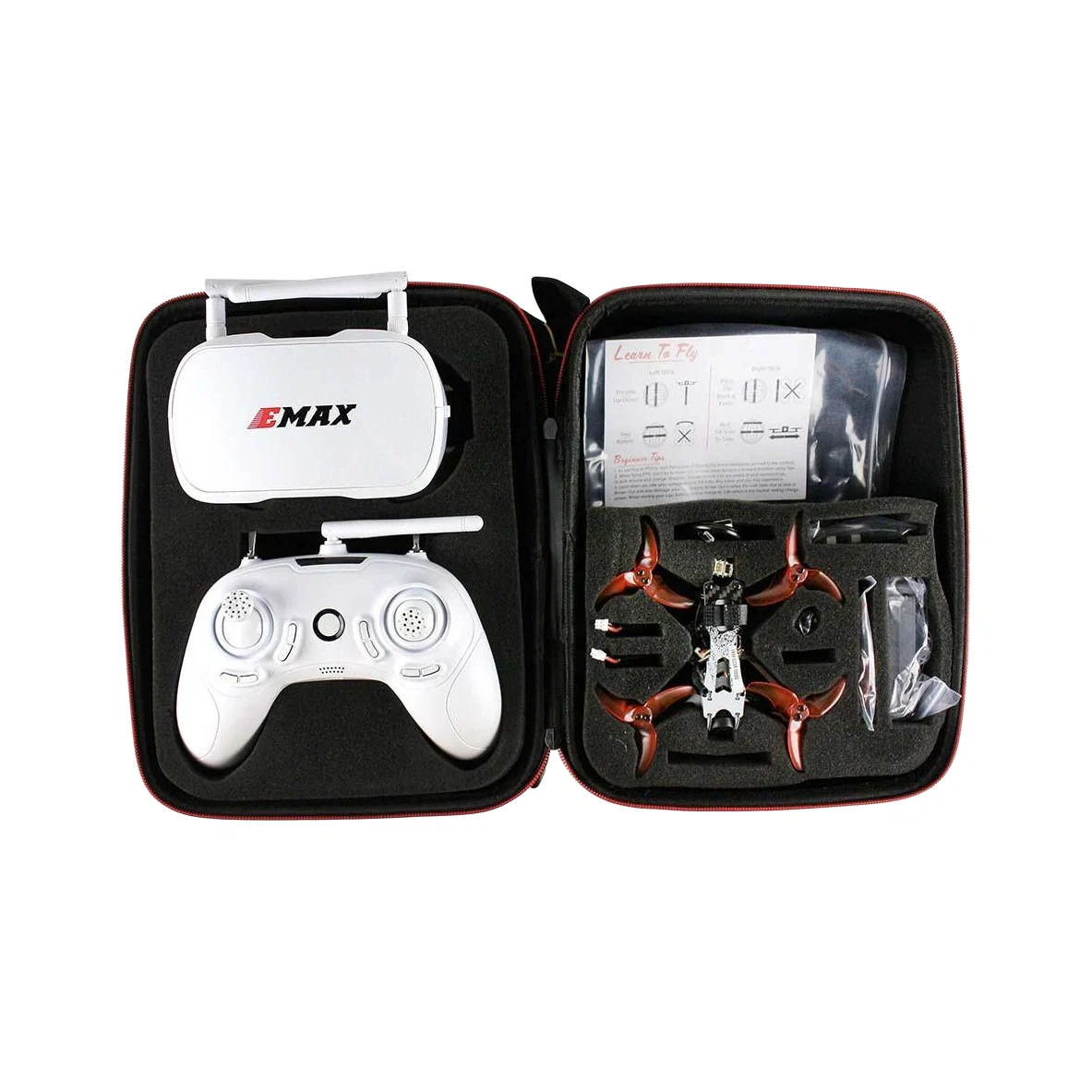 EMAX TinyHawk II Freestyle FPV Drone RTF Kit — dark-mode open-case hero