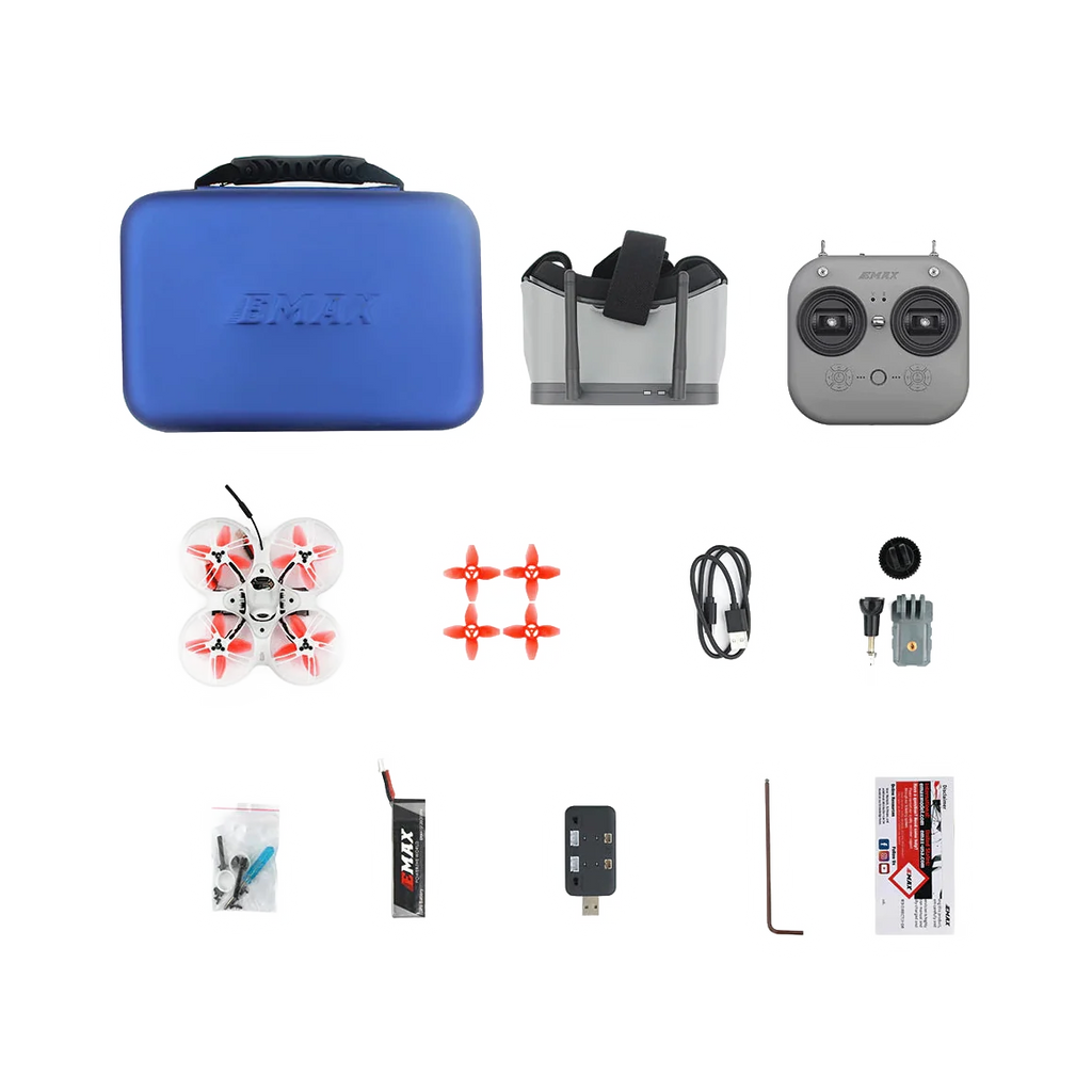 EMAX Tinyhawk III Plus Indoor Analog FPV Racing Drone Kit (RTF) [DG] dark mode product view 2