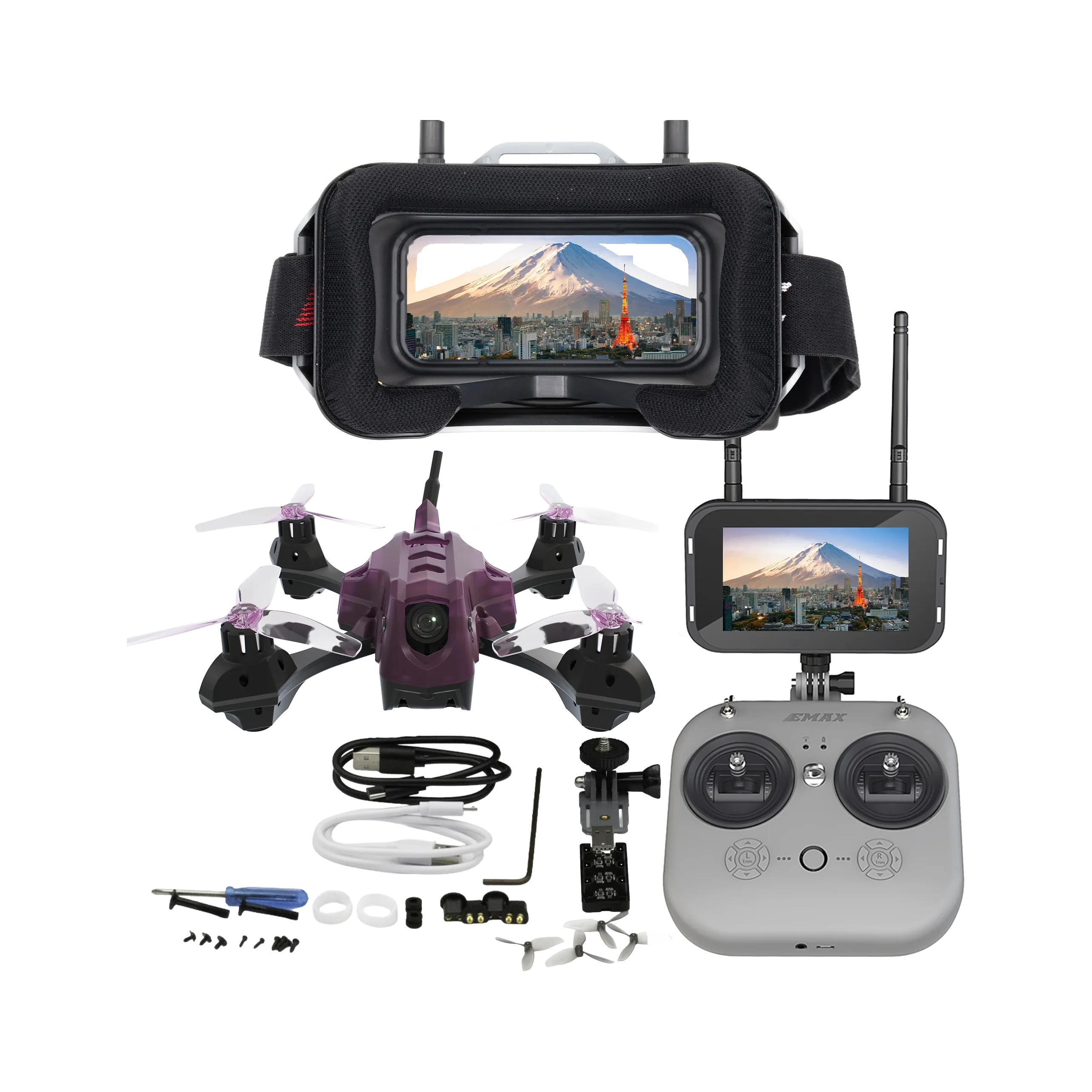 EMAX TinyHawk Lite Adventure RTF Kit — transparent dark-mode product image 1