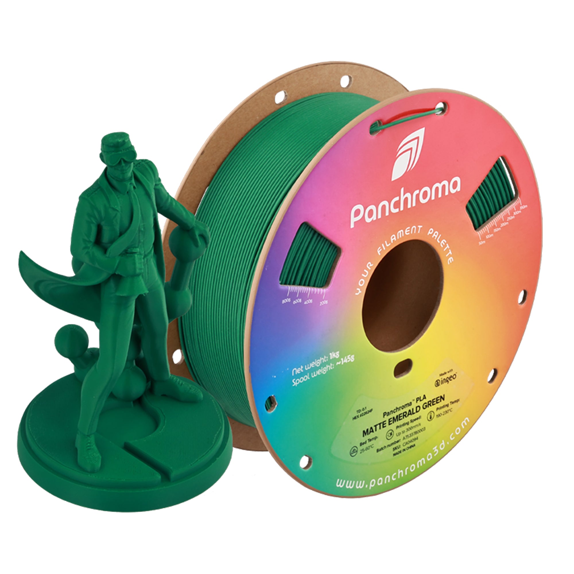 Panchroma Matte PLA Filament 1.75mm 1kg ( Formerly Polymaker PolyTerra PLA)