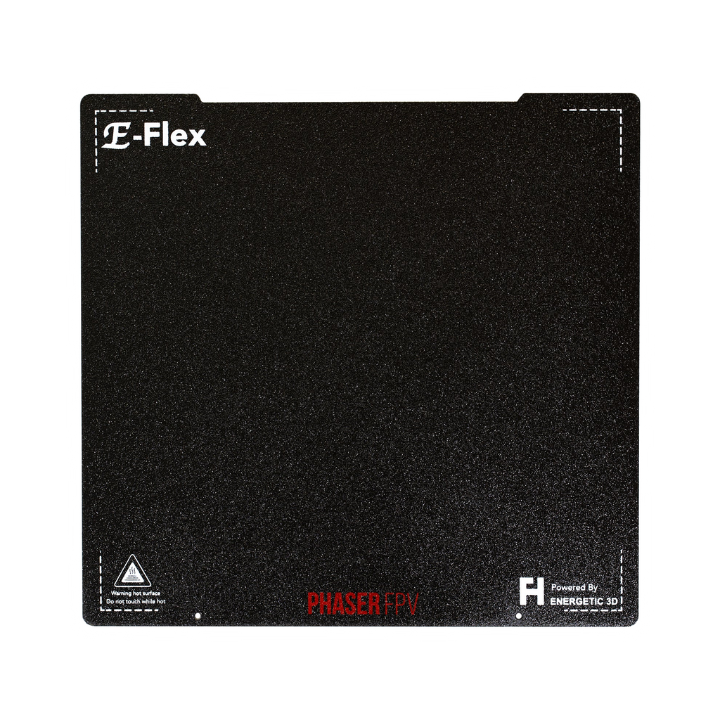 Energetic 250x235mm DOUBLE SIDED Textured Black PEI PRO Spring Steel Sheet (Suits Prusa MK3S/MK4)