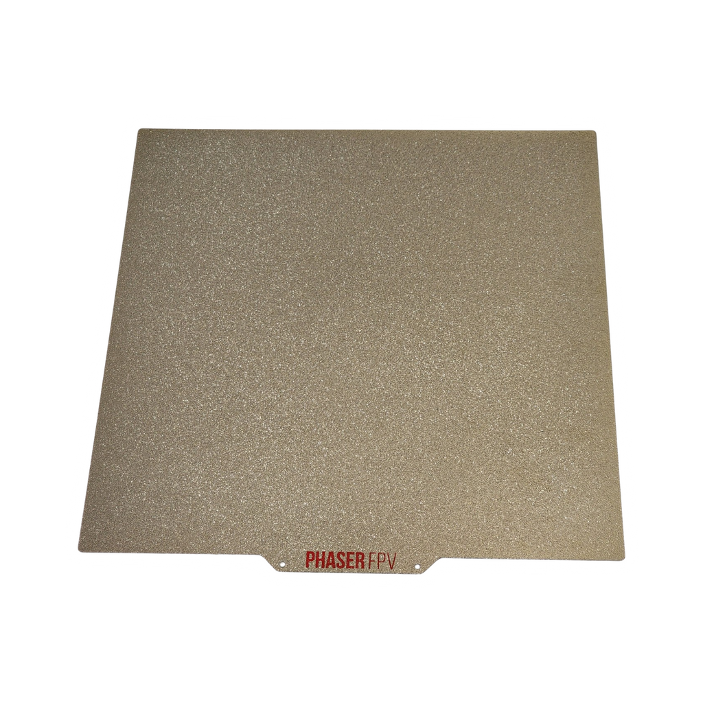 Energetic 305x305mm SINGLE SIDED Textured Gold Spring Steel Sheet Spring Steel Sheet (For Voron 300)
