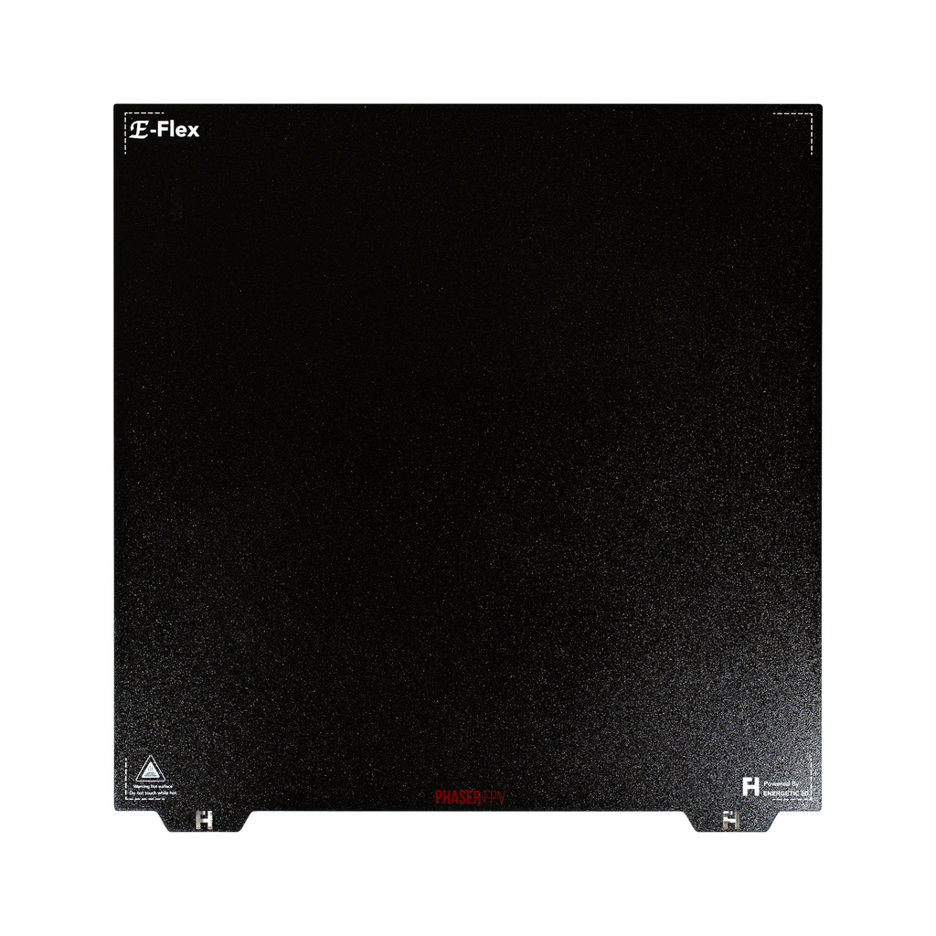 Energetic 410x410mm DOUBLE SIDED Textured Black PEI PRO Spring Steel Sheet (Suits Ratrig)