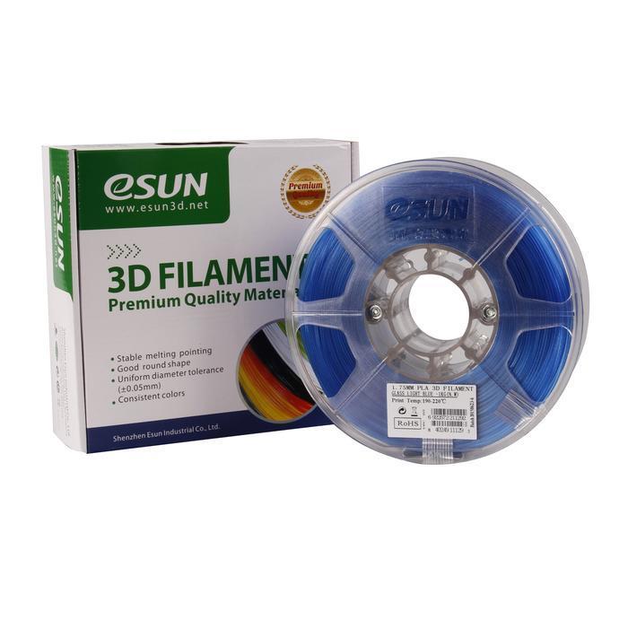 eSUN Glass PLA 3D Filament 1.75mm 1kg Light Blue