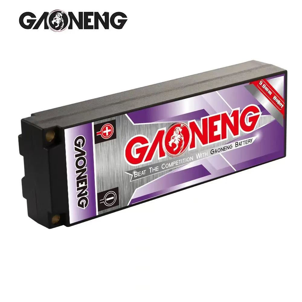 GAONENG GNB LiHV 2S 7.6V 9000mAh 130C 5mm Bullet Hard Case LiPo Battery [DG]
