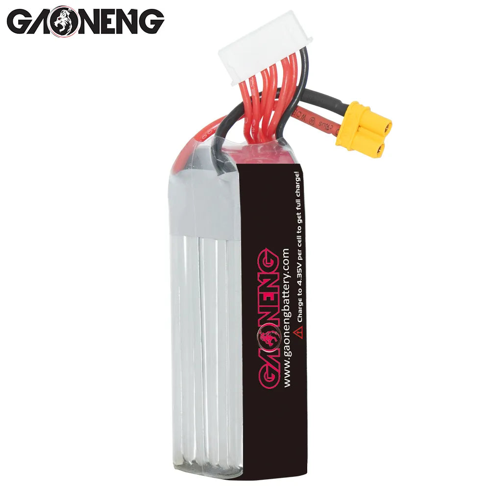 GAONENG GNB LiHV 6S 22.8V 550mAh 100C XT30 LiPo Battery Long Type [DG]