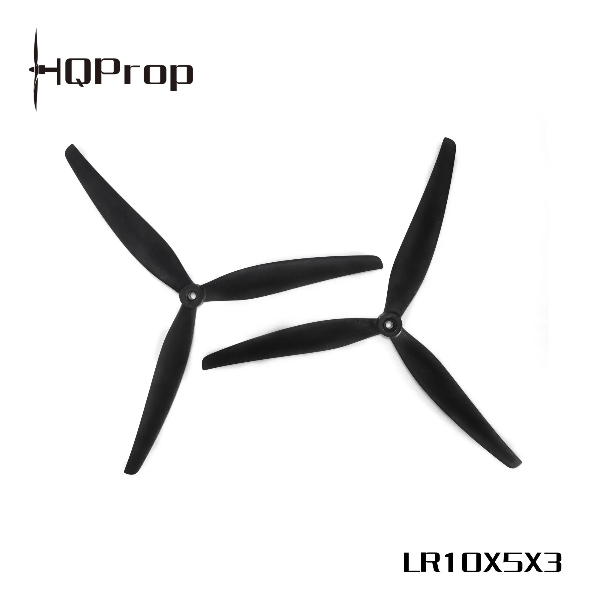 HQProp LR10x5x3  (1CCW + 1CW) Black Glass Fibre Reinforced Nylon Props