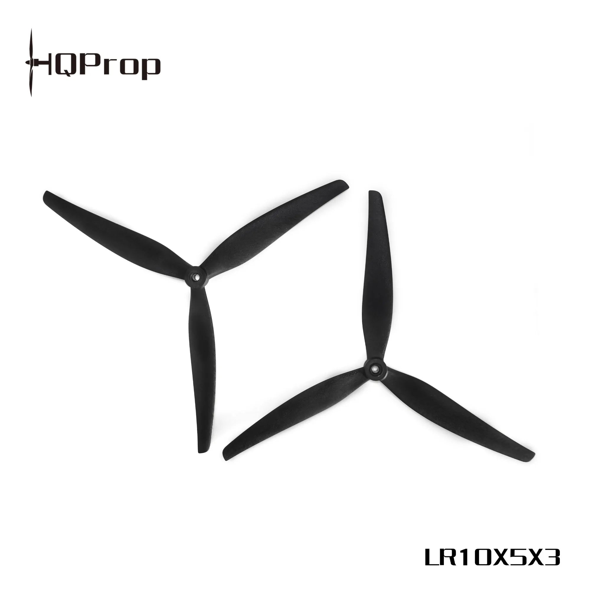 HQProp LR10x5x3  (1CCW + 1CW) Black Glass Fibre Reinforced Nylon Props