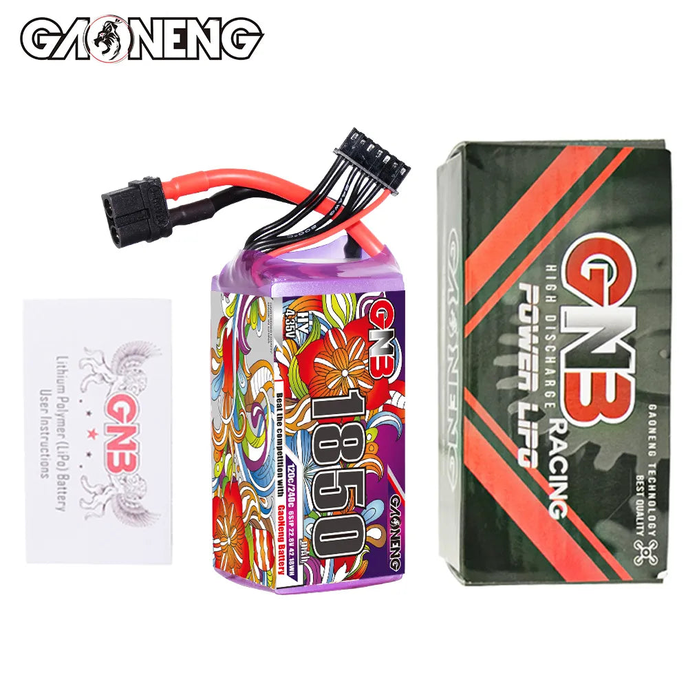 GAONENG GNB LiHV 6S 22.8V 1850mAh 120C XT60 LiPo Battery [DG]