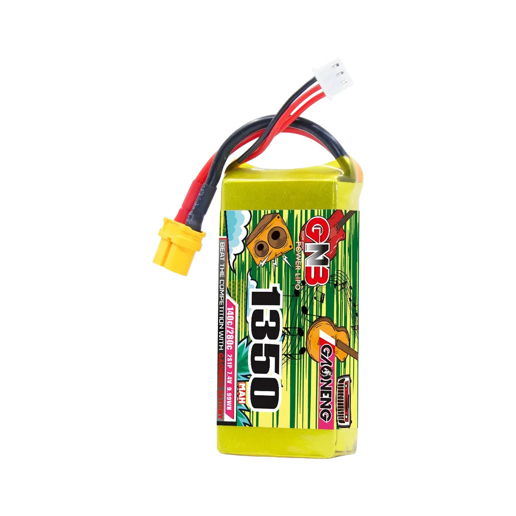 GNB 1350mAh 7.4V 2S 140C XT60 LiPo Battery [DG]