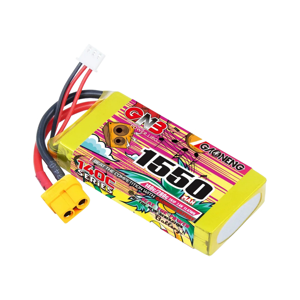 GNB 1550mAh 7.4V 2S 140C XT60 LiPo Battery [DG]