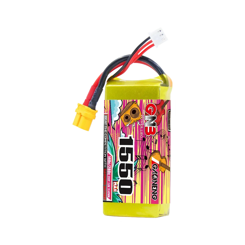 GNB 1550mAh 7.4V 2S 140C XT60 LiPo Battery [DG]