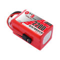 GNB 2200mAh 7.4V 2S2P 5C JR LiPo Battery for RX/TX [DG]