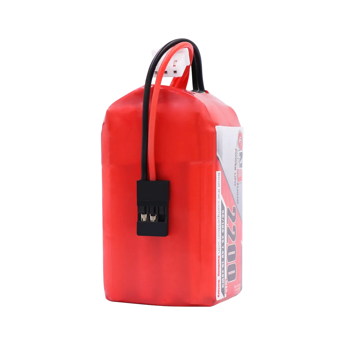 GNB 2200mAh 7.4V 2S2P 5C JR LiPo Battery for RX/TX [DG]