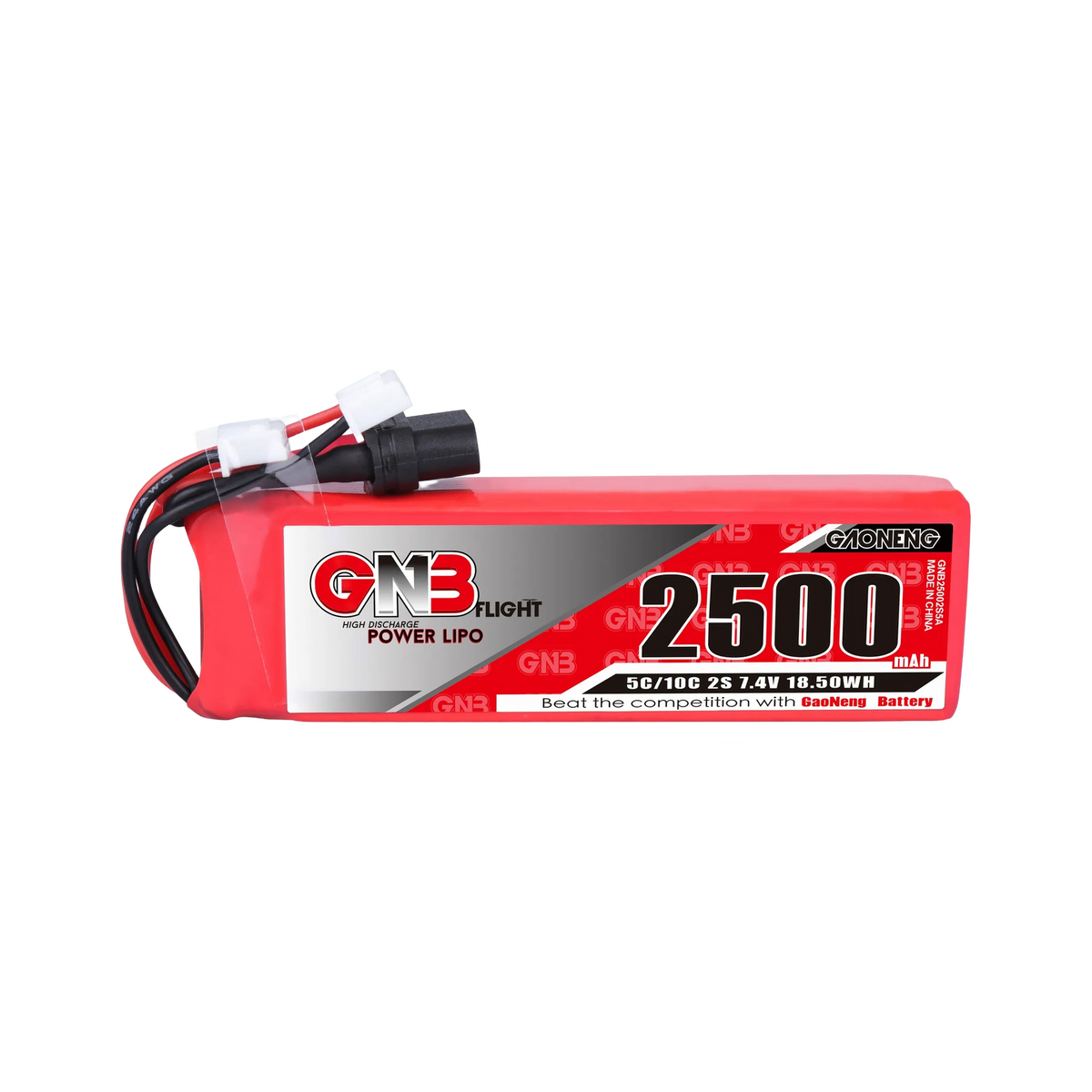 GNB 2500mAh 7.4V 2S 5C XT60 LiPo Battery for Taranis X9D (2019) [DG]