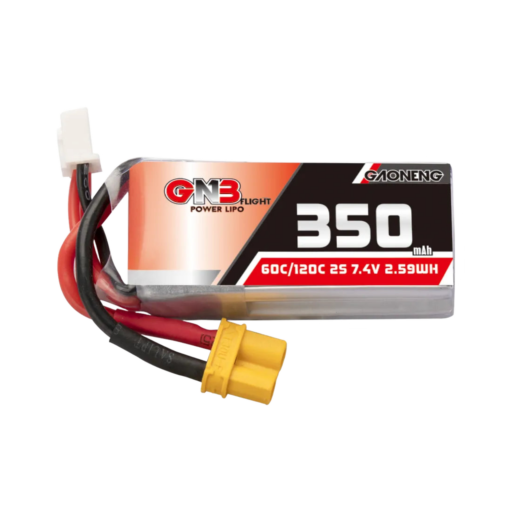 GNB 350mAh 7.4V 2S 60C XT30 LiPo Battery [DG]