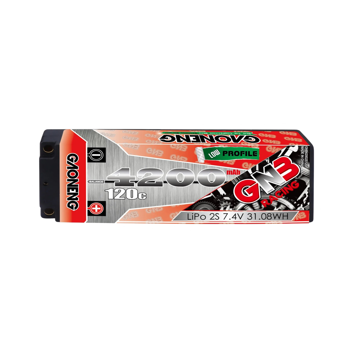 GNB 4200mAh 7.4V 2S 120C LiPo Battery Ultra LCG Hard Case [DG]