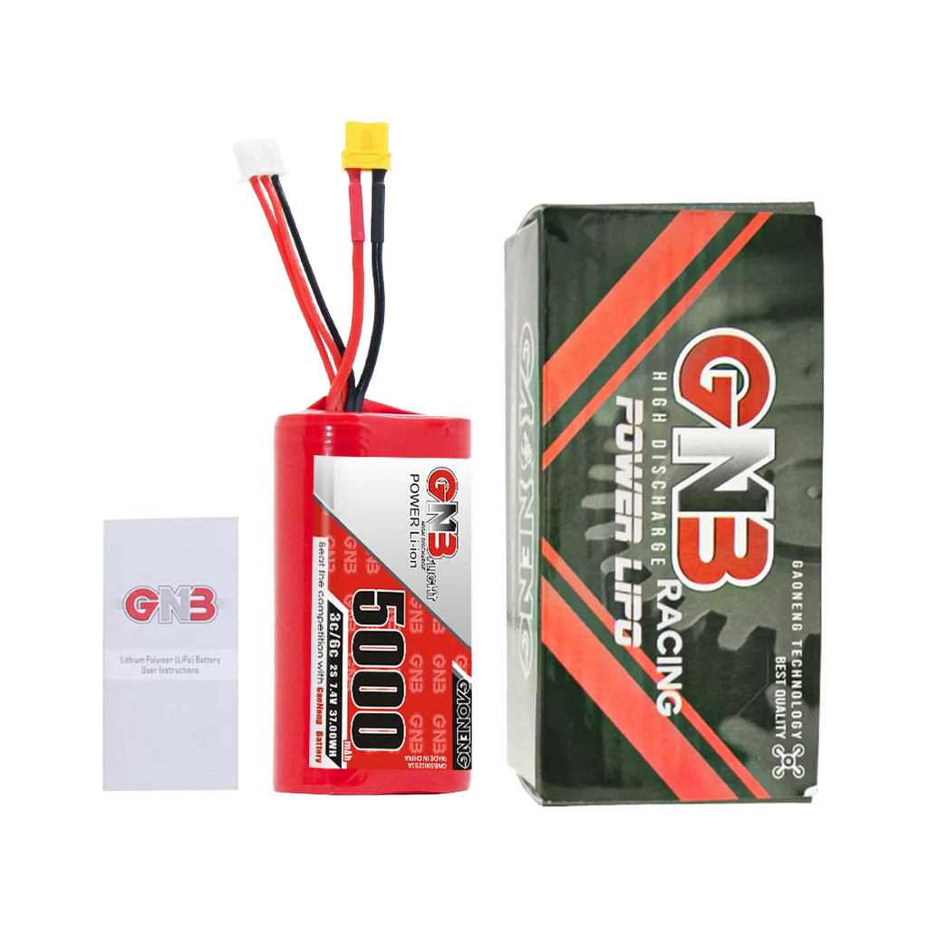 GNB 5000mAh 7.4V 2S 3C XT30 LiPo Battery for Jumper T20 Gemini [DG]