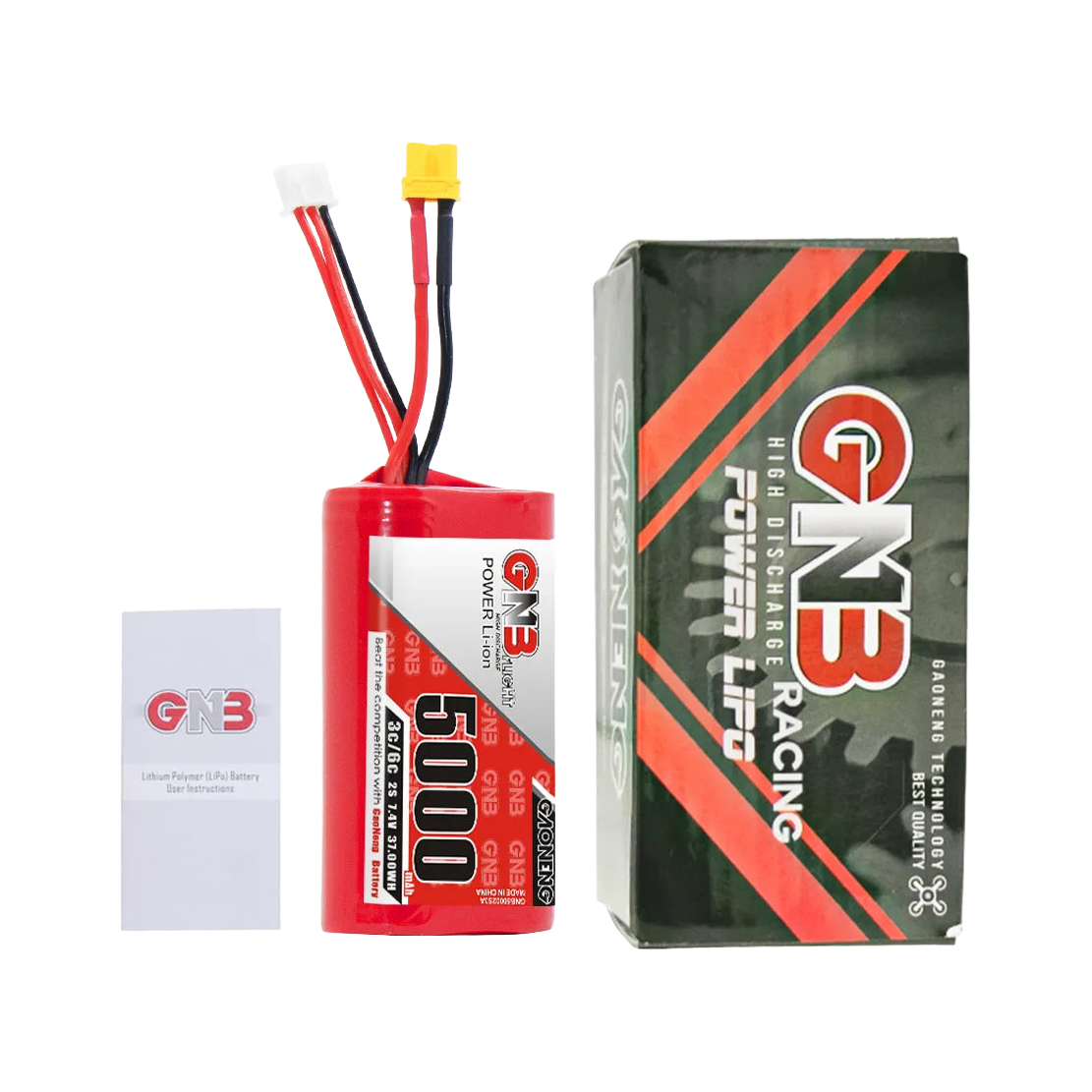 GNB 5000mAh 7.4V 2S 3C XT30 LiPo Battery for Jumper T20 Gemini [DG]