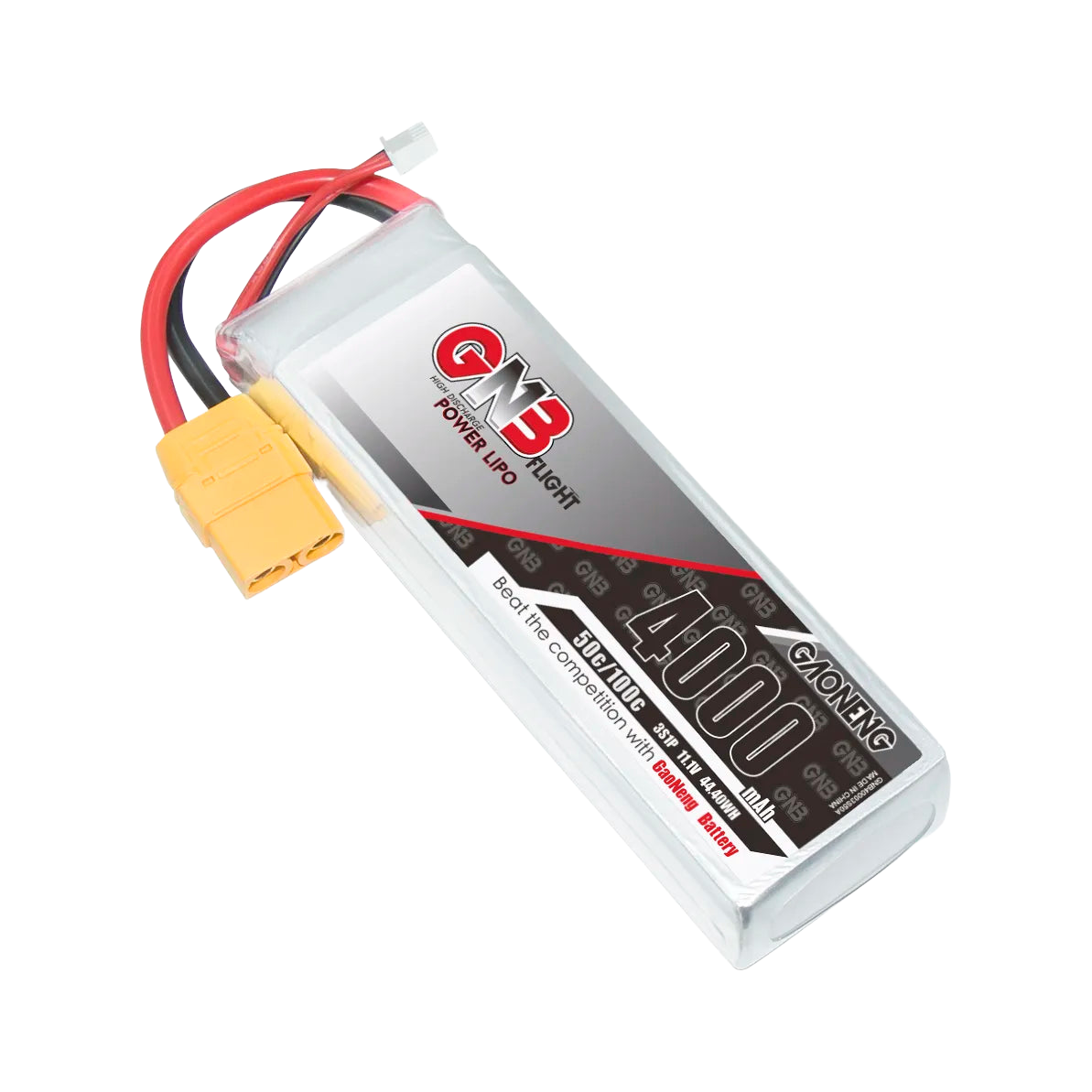 GNB 4000mAh 11.1V 3S 50C XT90 LiPo Battery [DG]