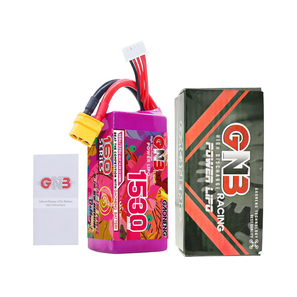 GNB 1530mAh 14.8V 4S 160C XT60 LiPo Battery [DG]