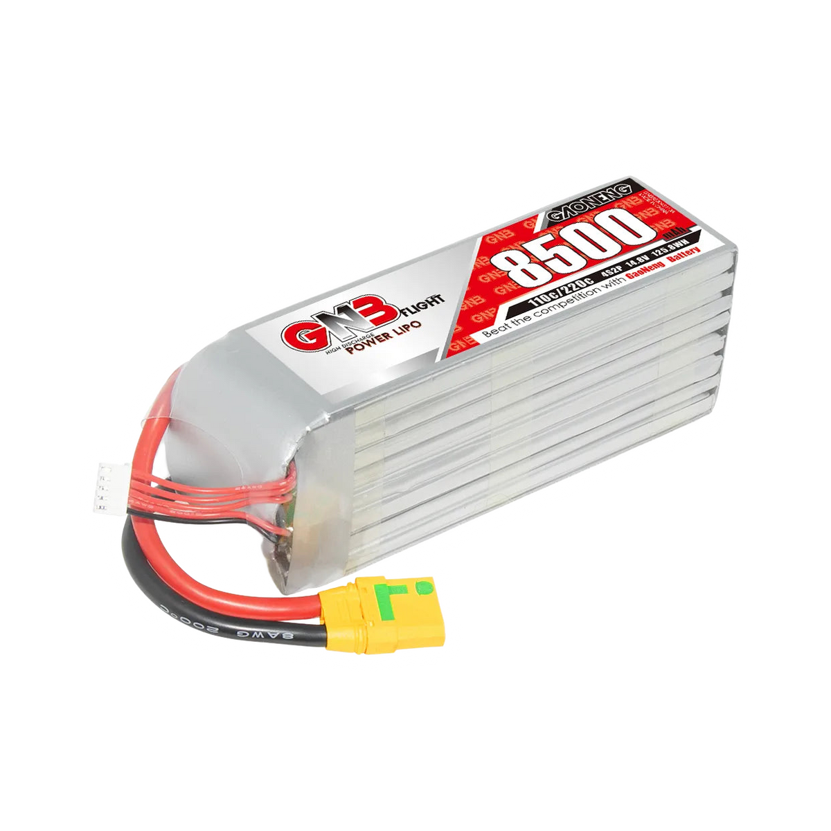 GNB 8500mAh 14.8V 4S2P 110C XT90S Anti-Spark LiPo Battery [DG]
