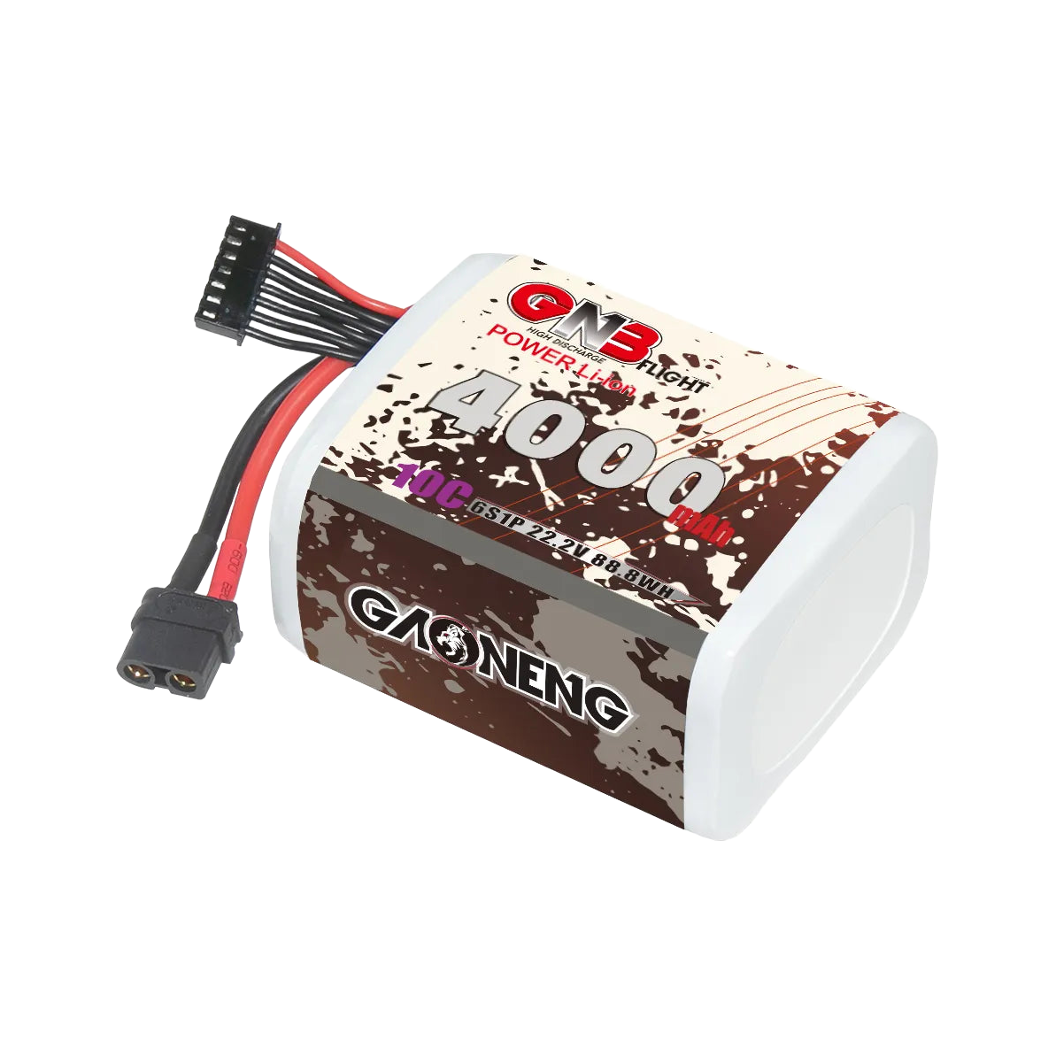 GAONENG GNB 6S 22.2V 4000mAh 10C XT60 Li-ion Battery made with Li-ion Lithium Ion 21700 [DG]