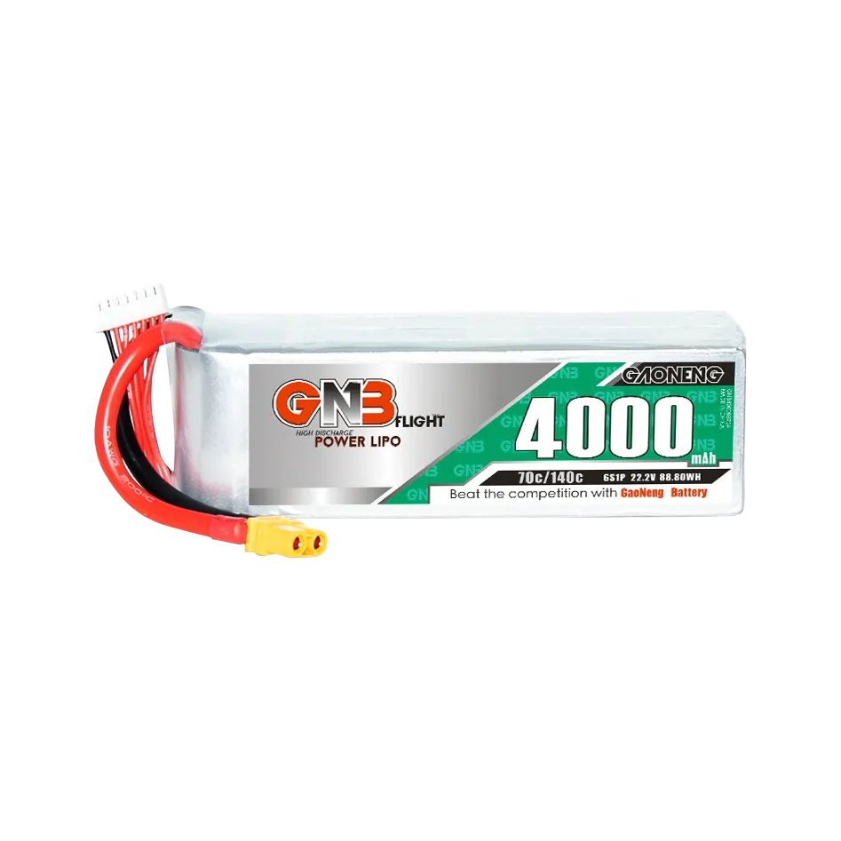 GNB 4000mAh 22.2V 6S 70C XT60 LiPo Battery [DG]