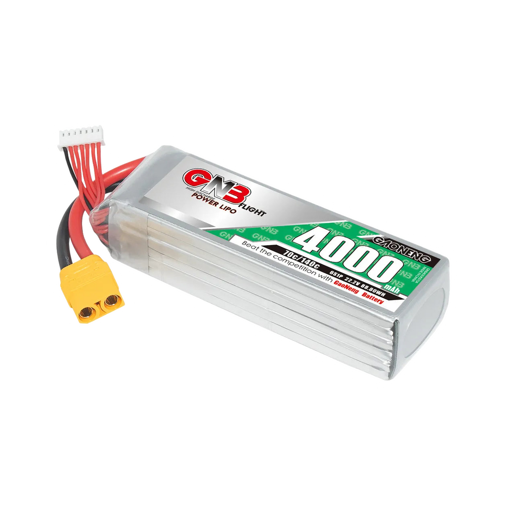 GNB 4000mAh 22.2V 6S 70C XT90 LiPo Battery [DG]