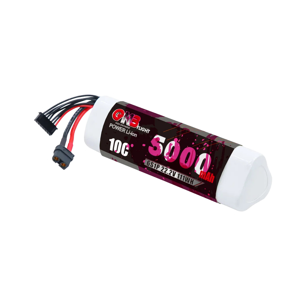 GNB 5000mAh 22.2V 6S 10C XT60 Li-ion Battery for TBS Mojito (Samsung 21700 Cells) [DG]