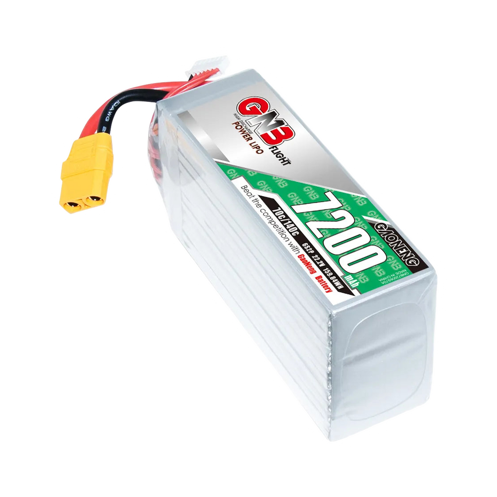 GNB 7200mAh 22.2V 6S2P 70C XT90 LiPo Battery [DG]