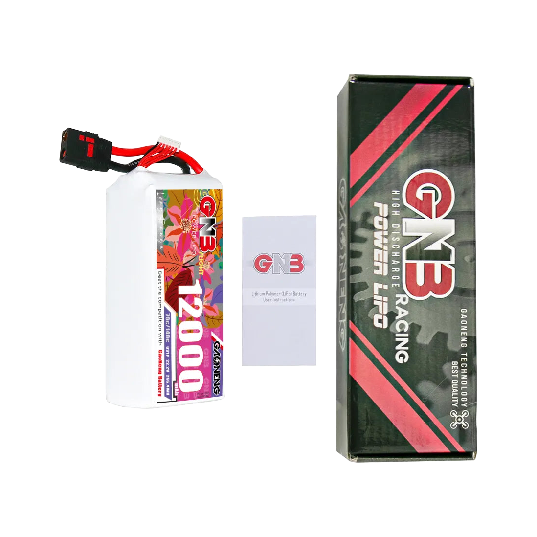 GNB 12000mAh 22.2V 6S 70C QS8 LiPo Battery [DG]
