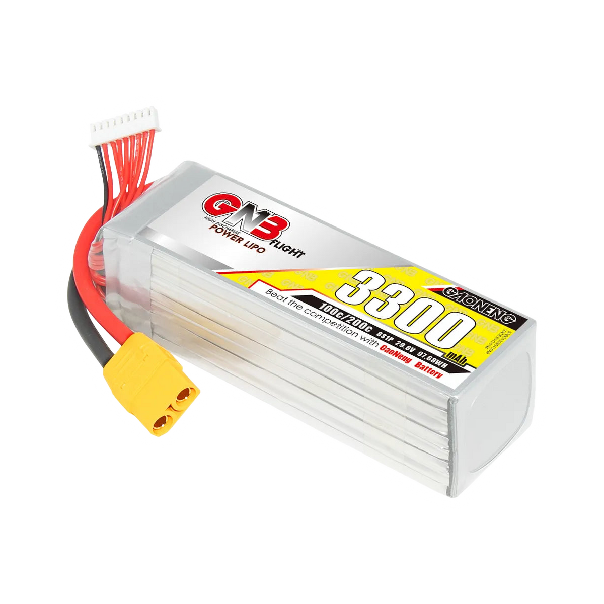 GNB 3300mAh 29.6V 8S 100C XT90 LiPo Battery [DG]