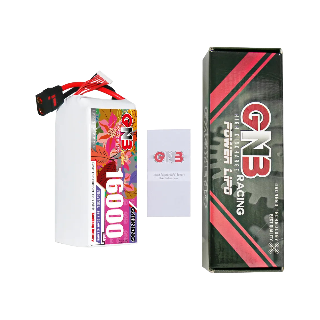 GNB 16000mAh 29.6V 8S 70C QS8 LiPo Battery [DG]