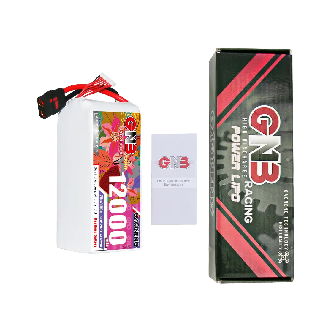 GNB 12000mAh 29.6V 8S 70C QS8 LiPo Battery [DG]