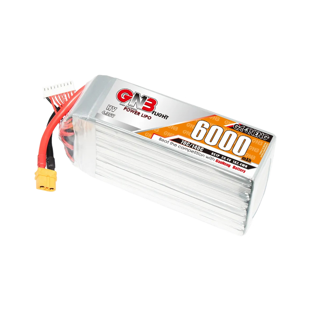 GNB 6000mAh 30.4V 8S 70C XT60 LiHV Battery for TBS Mojito [DG]