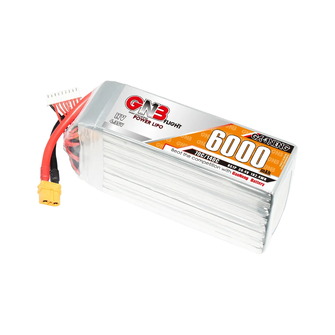 GNB 6000mAh 30.4V 8S 70C XT60 LiHV Battery for TBS Mojito [DG]